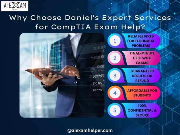 Take My CompTIA Exam for Me?" – 100% Pass Help Available for all proctored exams Daniel's-Expert-Services-for-CompTIA-Exam-Help