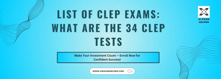 List-of-CLEP-Exams