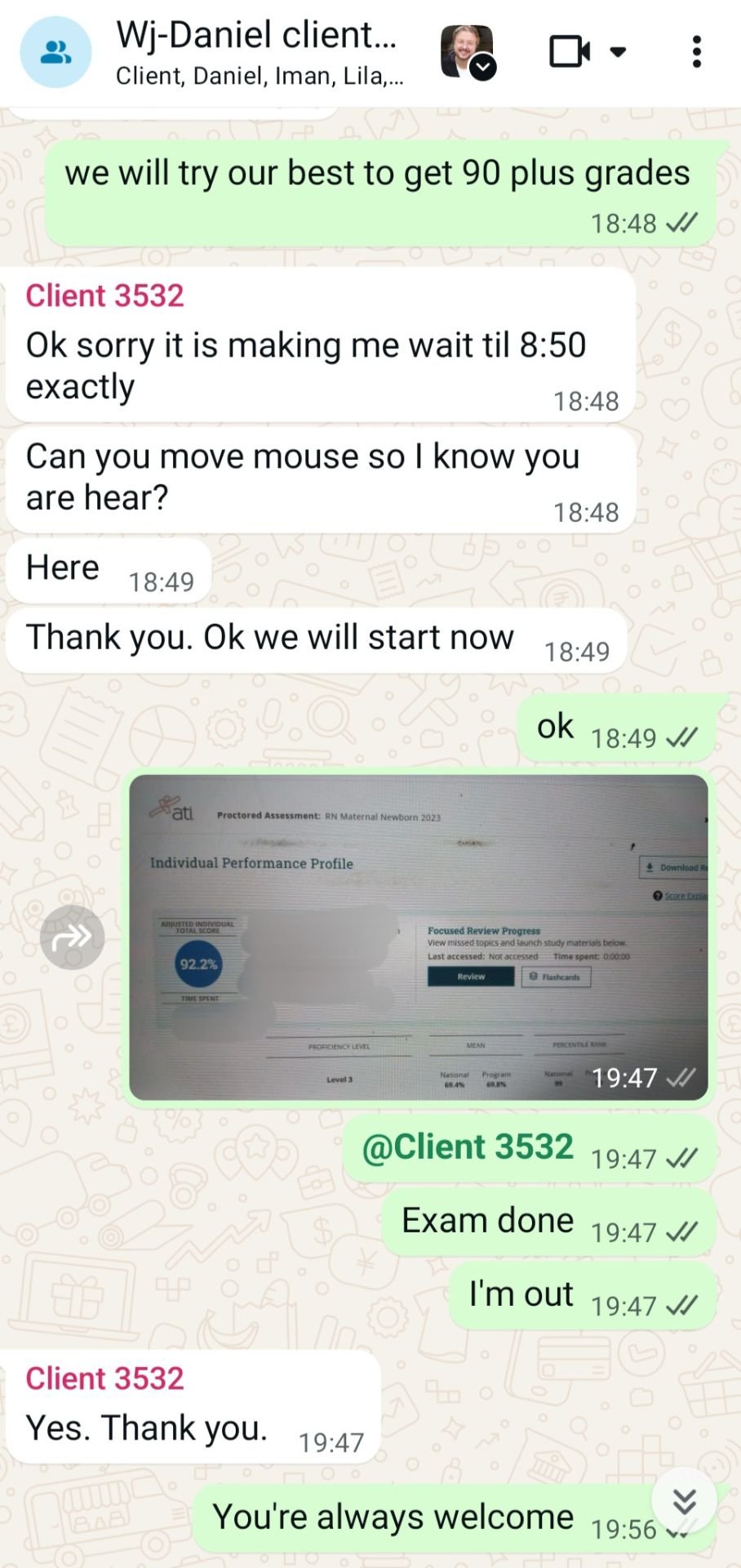 Daniel Client # 3532